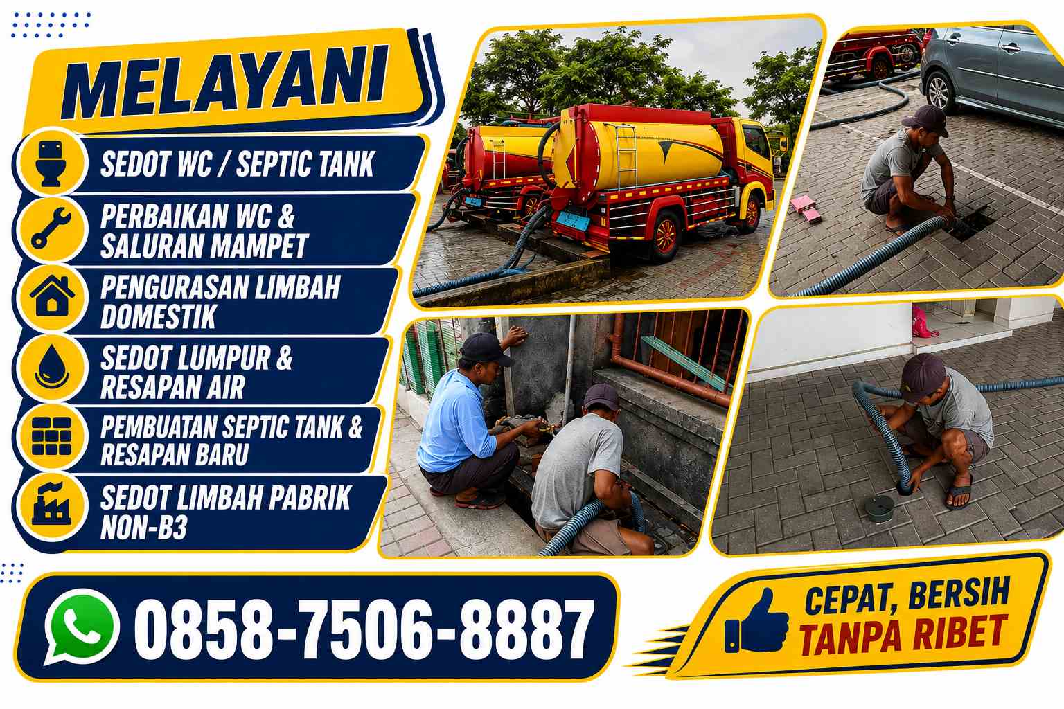 Banner Sedot WC Kembar Jaya Semarang Demak